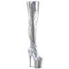 Pleaser - FLAMINGO3000HWR Cuissardes à plateforme - Couleur argent Product image